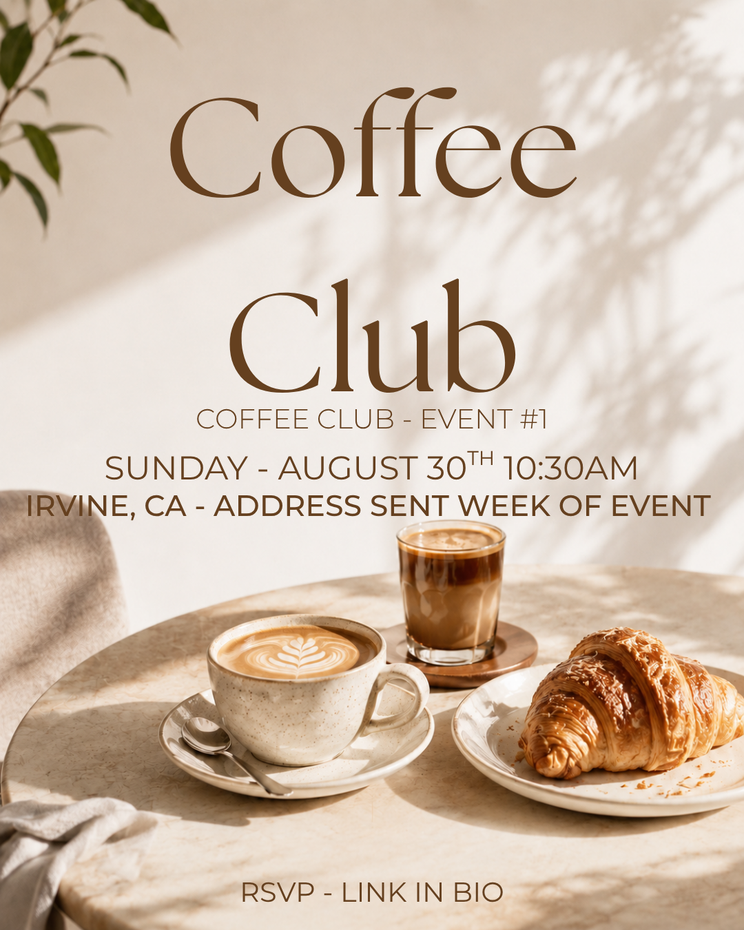 Coffee Club Event 1: Coffee and Chill